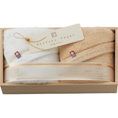今治謹製　至福タオル　フェイスタオル２枚セット（木箱入） SH55030の画像