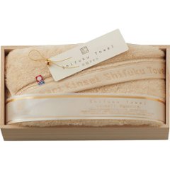 今治謹製　至福タオル　バスタオル（木箱入） ゴールド SH55035の画像