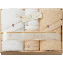 今治謹製　至福タオル　バス・フェイスタオルセット（木箱入） SH55100の画像