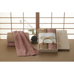 今治謹製　極上タオル　バス・フェイスタオルセット（木箱入） GK22070画像