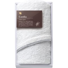 オーガニックジャパン　コーディア　フェイスタオル ホワイト SZH-1015 WHの画像