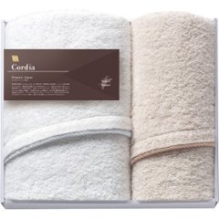 オーガニックジャパン　コーディア　ハーフバス・フェイスタオルセット SZH-1030の画像