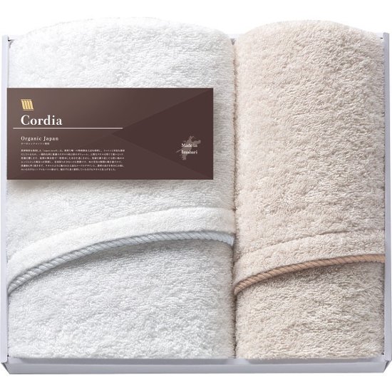 オーガニックジャパン　コーディア　ハーフバス・フェイスタオルセット SZH-1030画像