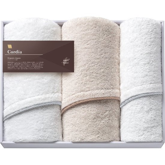 オーガニックジャパン　コーディア　ハーフバス・フェイスタオルセット SZH-1050画像