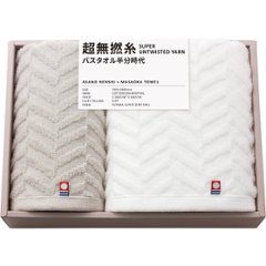超無撚糸　バス・フェイスタオルセット 76030の画像