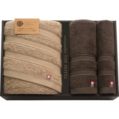 サステナブル　ＴＨＥ　ＨＯＴＥＬ　ホテル仕様バス・フェイス・ゲストタオルセット 65488の画像