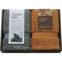 テディアッシュ　もふもふタッチ　フェイスタオル２枚セット 80020の画像