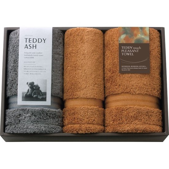 テディアッシュ　もふもふタッチ　フェイス・ハンドタオルセット 80025画像