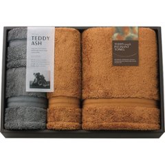 テディアッシュ　もふもふタッチ　バス・フェイス・ハンドタオルセット 80050の画像