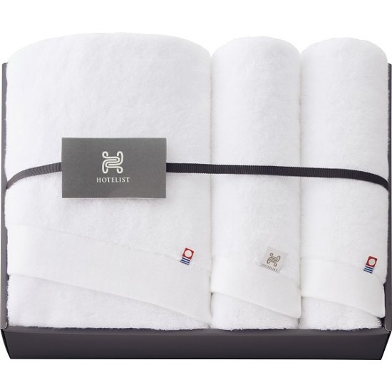 ＨＯＴＥＬＩＳＴ　バス・フェイスタオルセット ホワイト Hｰ11975画像