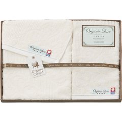 オーガニックコットン使用　今治産　フェイス・ウォッシュタオルセット LU2027の画像