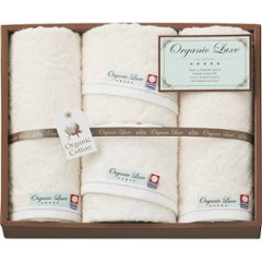 オーガニックコットン使用　今治産　フェイス・ウォッシュタオルセット LU4027の画像