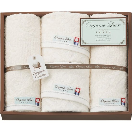 オーガニックコットン使用　今治産　フェイス・ウォッシュタオルセット LU4027画像
