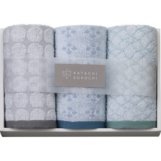 カタチココチ　フェイスタオル３枚セット K-20150画像