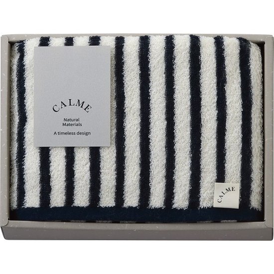ＣＡＬＭＥバンブー　フェイスタオル ネイビー CM2515NV画像