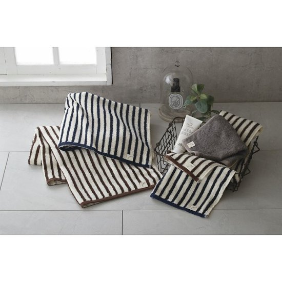 ＣＡＬＭＥバンブー　フェイスタオル ネイビー CM2515NV画像