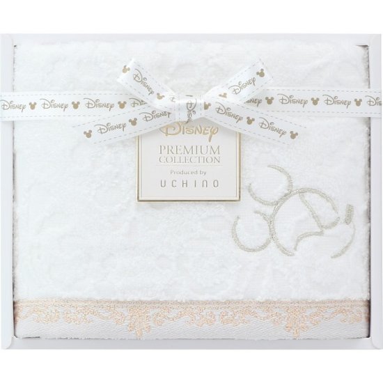 ディズニー　プレミアム　フェイスタオル ホワイト 1673680画像