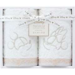 ディズニー　プレミアム　ゲストタオル２枚セット ホワイト 1673683の画像