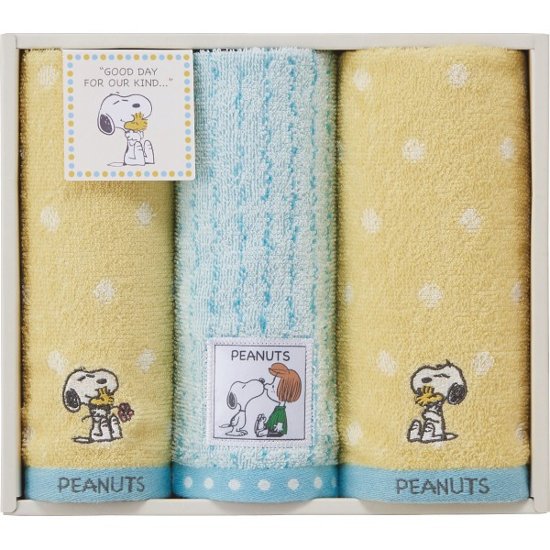 スヌーピーハグ　フェイス・ウォッシュタオルセット TT84253054M画像