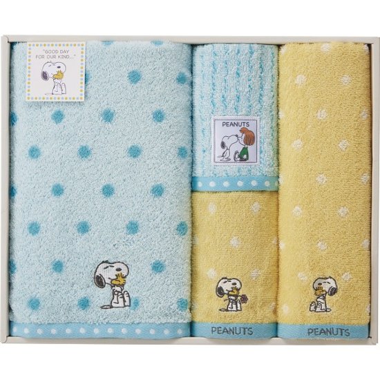 スヌーピーハグ　バス・フェイス・ウォッシュタオルセット TT84503054M画像