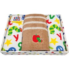 はらぺこあおむし　コンパクトバス・フェイス・ウォッシュタオルセット HP250700の画像