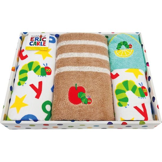 はらぺこあおむし　コンパクトバス・フェイス・ウォッシュ・ループ付きウォッシュタオルセット HP300700画像