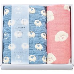 ふわら　６重織ガーゼフェイスタオル・ハンカチセット FWR3208 の画像