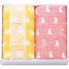 ふわら　６重織ガーゼフェイスタオル２枚セット FWR4008 の画像