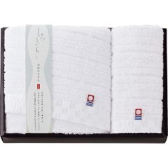 今治　しろきらり　フェイス・ウォッシュタオルセット Sｰ51150の画像