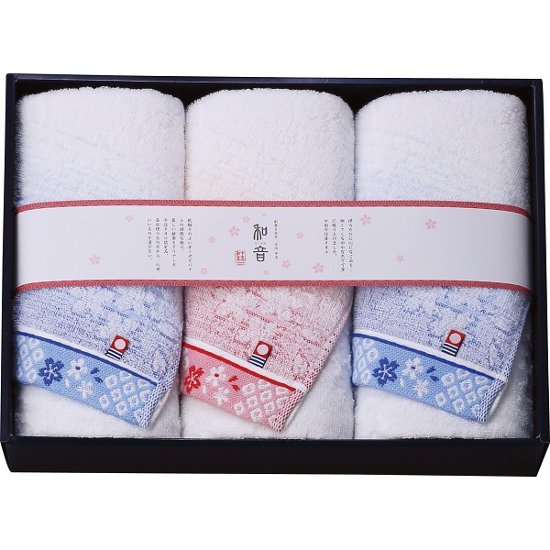 なごみね（桜）　フェイスタオル３枚セット NGS-24375画像