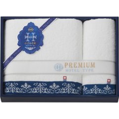 今治　プレミアムホテル仕様　大判バス・フェイスタオルセット HP8850の画像