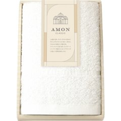 アモンクラシック　フェイスタオル ホワイト 71008の画像