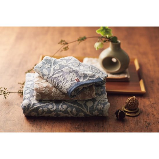 今治日和〜いまばりびより〜　フェイスタオル ブルー 66716画像