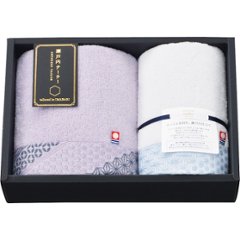 瀬戸内テーラー　あかつき　フェイス・ウォッシュタオルセット パープル 1713896の画像