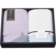 瀬戸内テーラー　あかつき　バスタオル２枚セット パープル 1713897の画像