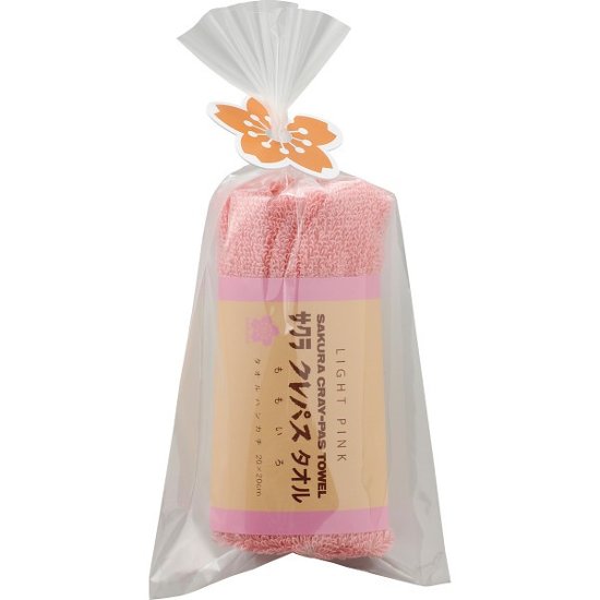 クレパスタオル　タオルハンカチ ピンク 1712020画像