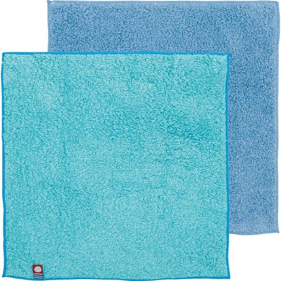 デイリープレーリー　リバーシブルタオルハンカチ ブルー COREH-605CB画像
