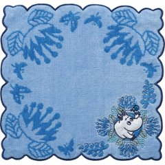 ムーミン　ミニタオル キルティングブルー 1405039600の画像