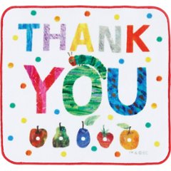 はらぺこあおむし　メッセージタオルハンカチ サンキュー PE446000の画像