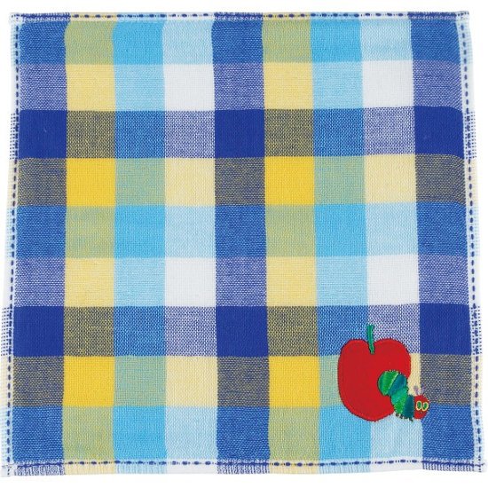 はらぺこあおむし　タオルハンカチ ガーゼチェック PL409000画像