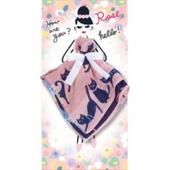 フローラルシスターズ　３重ガーゼハンカチ ローズ×キャット PCFS-R902の画像