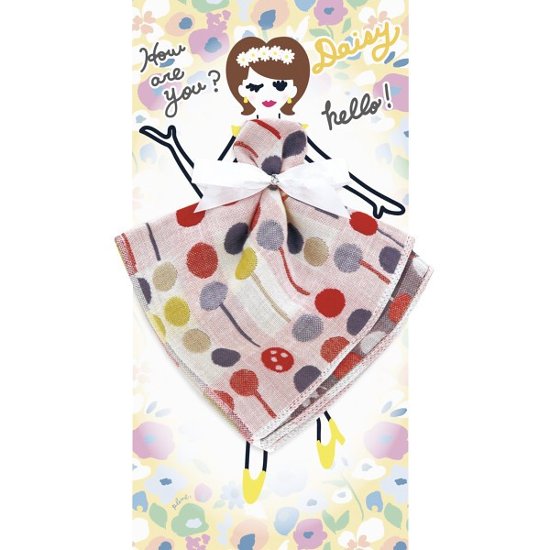 フローラルシスターズ　３重ガーゼハンカチ デイジー×棒付きキャンディ PCFS-R905画像