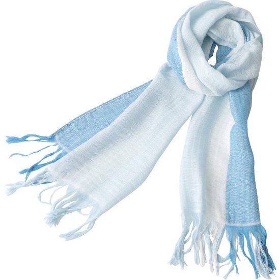 ラインカラーマフラー 青×水色 GVｰ1500ｰ11画像