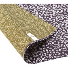 綿両面小紋ふろしき　大判 紫／利休 052081の画像