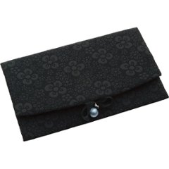 ふくれ織りふくさ ブラック SFN01-01の画像