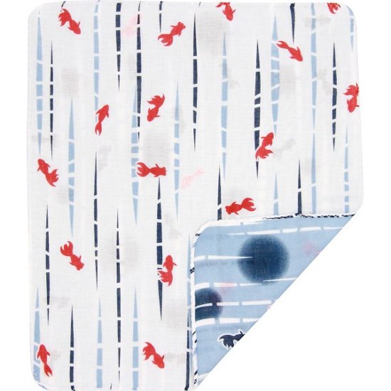 くろちく　両面ガーゼハンカチ きんとと縦絞り 42412407画像