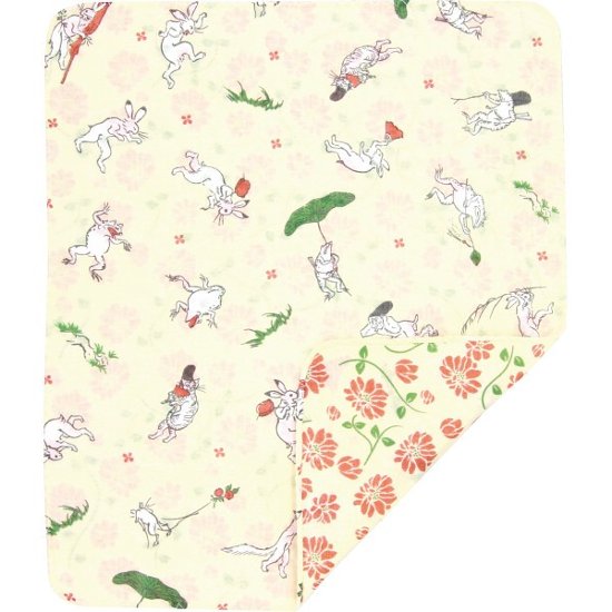 くろちく　両面ガーゼハンカチ 戯画と蔓花 42412408画像