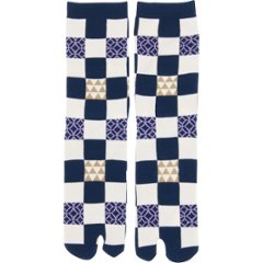 紳士文化足袋 吉祥市松 32502523の画像