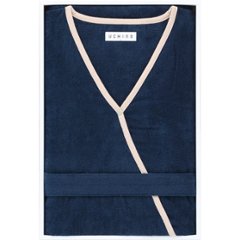 ＵＣＨＩＮＯ　エアリータッチレディスローブ　Ｌ ダークブルー RC15824_DBLの画像