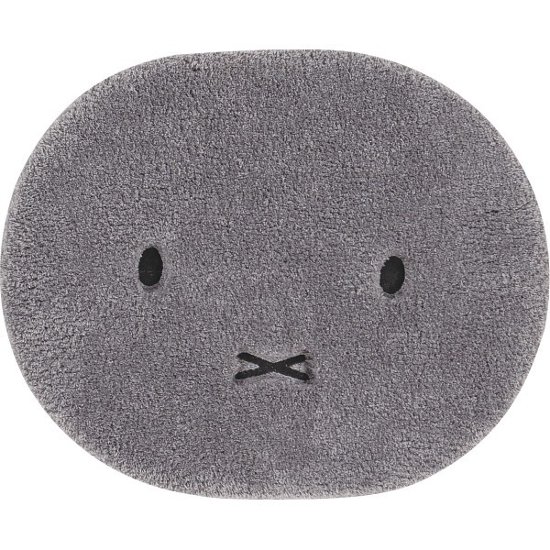 ミッフィー　ふわふわフェイス　アクセントマット グレー 532700画像